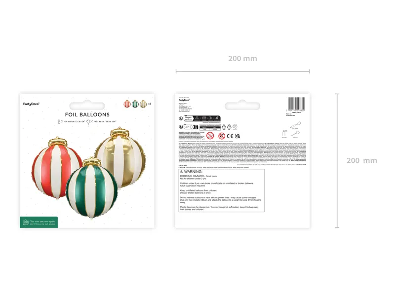 FB310<MS.クリスマス バブルス>(3個入)