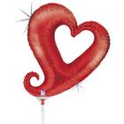 【MS】チェーンオブハートホログラムレッドミニ