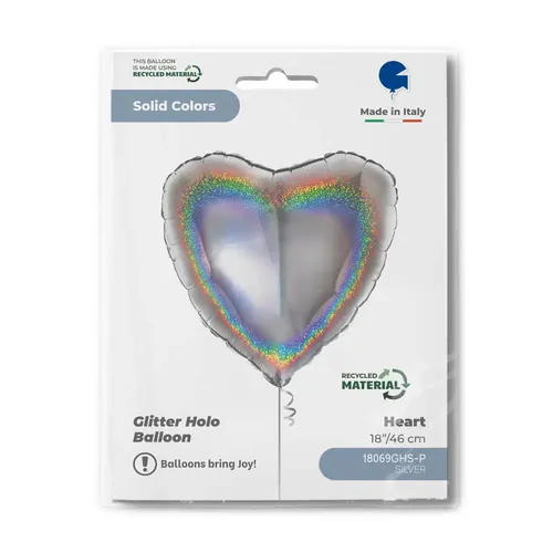 【18ｲﾝﾁ】ﾊｰﾄ ﾎﾛｸﾞﾗﾑ ｼﾙﾊﾞｰ 18069GHS-P