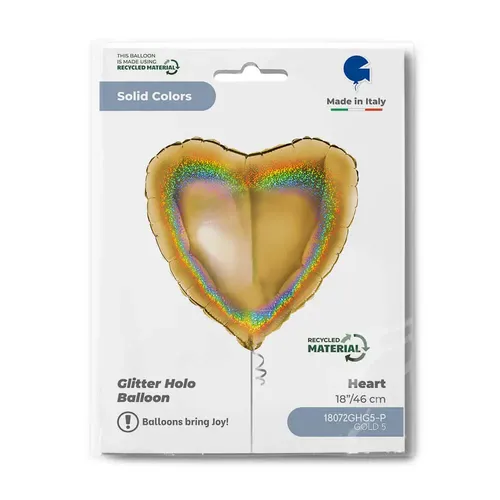 【18ｲﾝﾁ】ﾊｰﾄ ﾎﾛｸﾞﾗﾑ ｺﾞｰﾙﾄﾞ5 18072GHG5-P