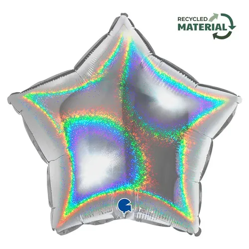 【18インチ】スター ホログラム シルバー 19269GHS-P