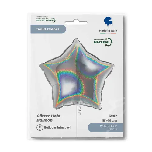 【18ｲﾝﾁ】ｽﾀｰ ﾎﾛｸﾞﾗﾑ ｼﾙﾊﾞｰ 19269GHS-P