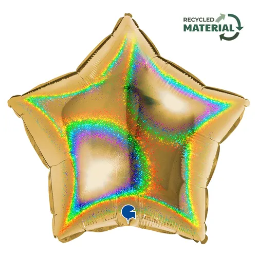 【18インチ】スター ホログラム ゴールド5 19272GHG5-P