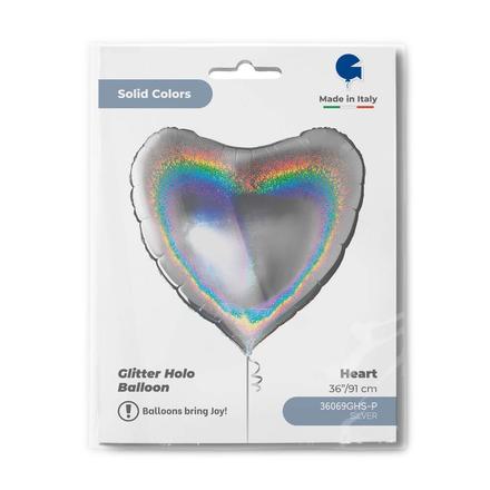 【36ｲﾝﾁ】ﾊｰﾄ ｸﾞﾘｯﾀｰｼﾙﾊﾞｰ