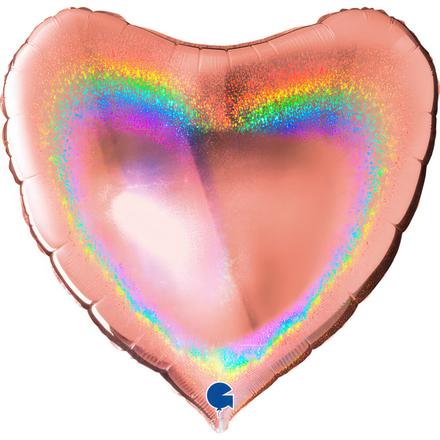 【36ｲﾝﾁ】ﾊｰﾄ ｸﾞﾘｯﾀｰﾛｰｽﾞｺﾞｰﾙﾄﾞ