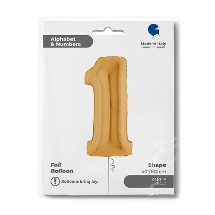 【40ｲﾝﾁ】ﾅﾝﾊﾞｰ 1  ｺﾞｰﾙﾄﾞ 021G-P