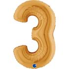 【40ｲﾝﾁ】ﾅﾝﾊﾞｰ 3  ｺﾞｰﾙﾄﾞ 023G-P