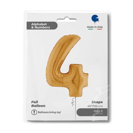 【40ｲﾝﾁ】ﾅﾝﾊﾞｰ 4  ｺﾞｰﾙﾄﾞ 024G-P