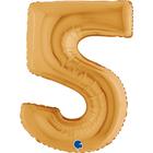 【40ｲﾝﾁ】ﾅﾝﾊﾞｰ 5  ｺﾞｰﾙﾄﾞ 025G-P