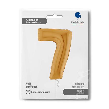 【40ｲﾝﾁ】ﾅﾝﾊﾞｰ 7  ｺﾞｰﾙﾄﾞ 027G-P