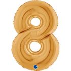 【40ｲﾝﾁ】ﾅﾝﾊﾞｰ 8  ｺﾞｰﾙﾄﾞ 028G-P