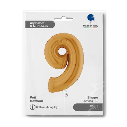 【40ｲﾝﾁ】ﾅﾝﾊﾞｰ 9  ｺﾞｰﾙﾄﾞ 029G-P