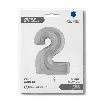 【40ｲﾝﾁ】ﾅﾝﾊﾞｰ 2  ｼﾙﾊﾞｰ 092S-P