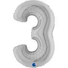 【40ｲﾝﾁ】ﾅﾝﾊﾞｰ 3  ｼﾙﾊﾞｰ 093S-P