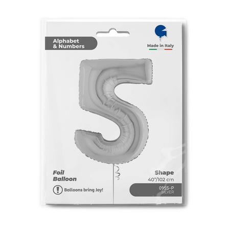 【40ｲﾝﾁ】ﾅﾝﾊﾞｰ 5  ｼﾙﾊﾞｰ 095S-P