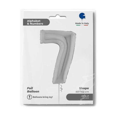 【40ｲﾝﾁ】ﾅﾝﾊﾞｰ 7  ｼﾙﾊﾞｰ 097S-P