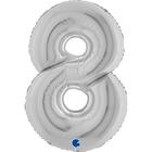 【40ｲﾝﾁ】ﾅﾝﾊﾞｰ 8  ｼﾙﾊﾞｰ 098S-P