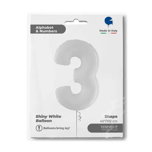 【40ｲﾝﾁ】ﾅﾝﾊﾞｰ3 ﾎﾜｲﾄ 933WWH-P