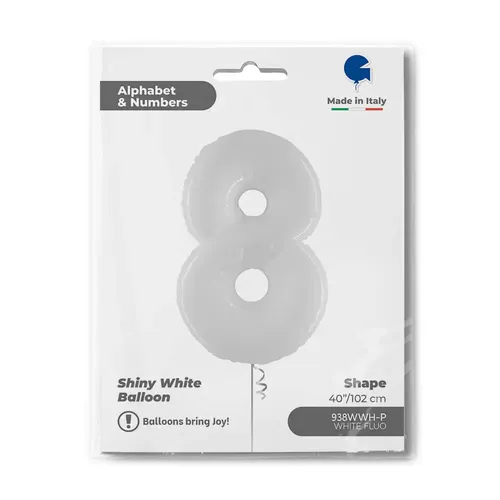 【40ｲﾝﾁ】ﾅﾝﾊﾞｰ8 ﾎﾜｲﾄ 938WWH-P