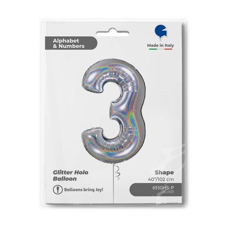 【40ｲﾝﾁ】ﾅﾝﾊﾞｰ 3  ｸﾞﾘｯﾀｰｼﾙﾊﾞｰ 693GHS-P