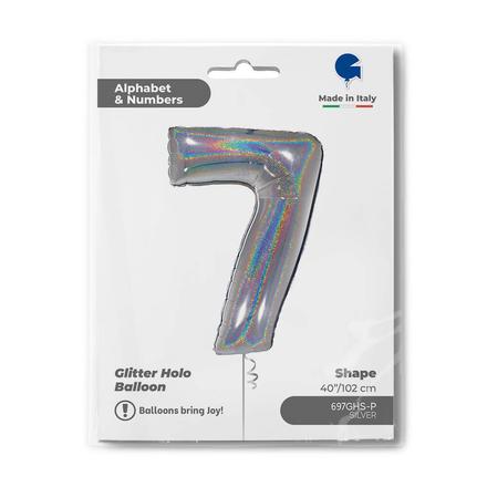 【40ｲﾝﾁ】ﾅﾝﾊﾞｰ 7  ｸﾞﾘｯﾀｰｼﾙﾊﾞｰ 697GHS-P