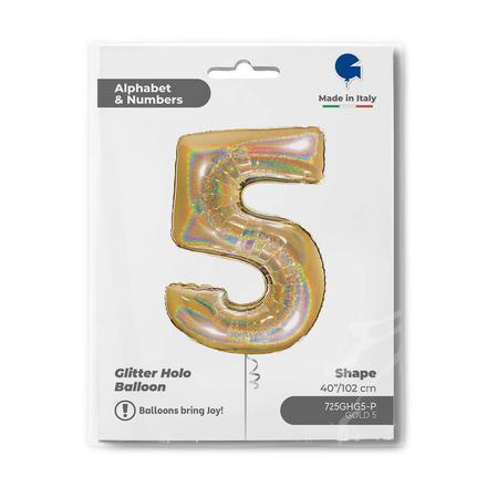 【40ｲﾝﾁ】ﾅﾝﾊﾞｰ 5  ｸﾞﾘｯﾀｰｺﾞｰﾙﾄﾞ 725GHG5-P