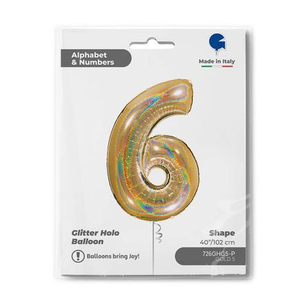 【40ｲﾝﾁ】ﾅﾝﾊﾞｰ 6  ｸﾞﾘｯﾀｰｺﾞｰﾙﾄﾞ 726GHG5-P