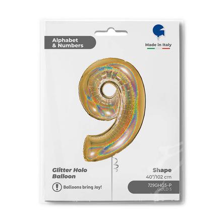 【40ｲﾝﾁ】ﾅﾝﾊﾞｰ 9  ｸﾞﾘｯﾀｰｺﾞｰﾙﾄﾞ 729GHG5-P