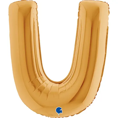 【40インチ】レター U ゴールド