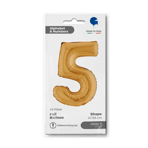 【14ｲﾝﾁ】ﾅﾝﾊﾞｰ5 ｺﾞｰﾙﾄﾞ 14025G-P