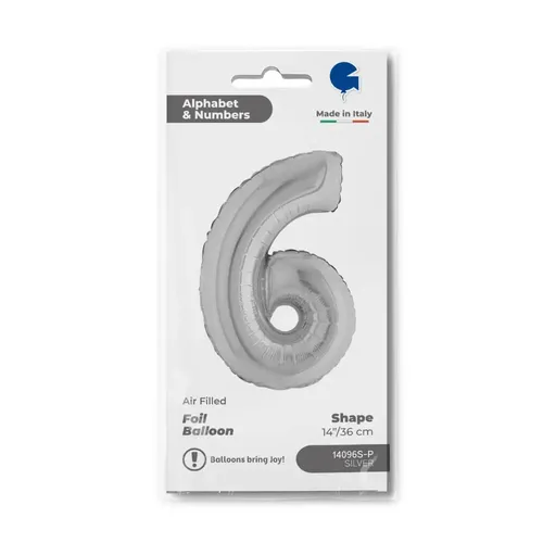 【14ｲﾝﾁ】ﾅﾝﾊﾞｰ6 ｼﾙﾊﾞｰ 14096S-P