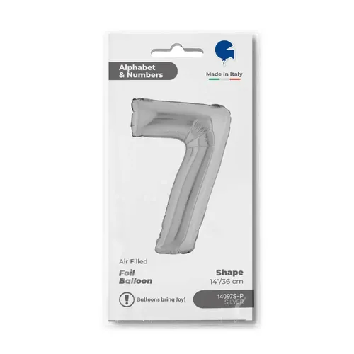 【14ｲﾝﾁ】ﾅﾝﾊﾞｰ7 ｼﾙﾊﾞｰ 14097S-P