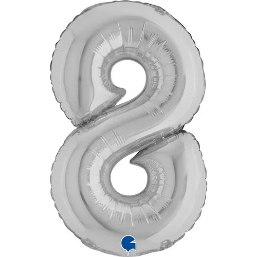 【14ｲﾝﾁ】ﾅﾝﾊﾞｰ8 ｼﾙﾊﾞｰ 14098S-P