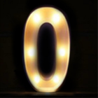 B909-0 ﾊﾟｰﾃｨｰLEDﾗｲﾄ ﾅﾝﾊﾞｰｽﾞ「0」