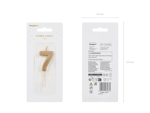 ｷｬﾝﾄﾞﾙ ﾅﾝﾊﾞｰ7 ｺﾞｰﾙﾄﾞ