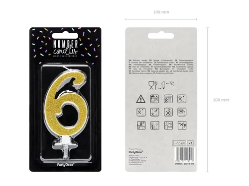 【ｷｬﾝﾄﾞﾙ】ﾅﾝﾊﾞｰ6 ｺﾞｰﾙﾄﾞ