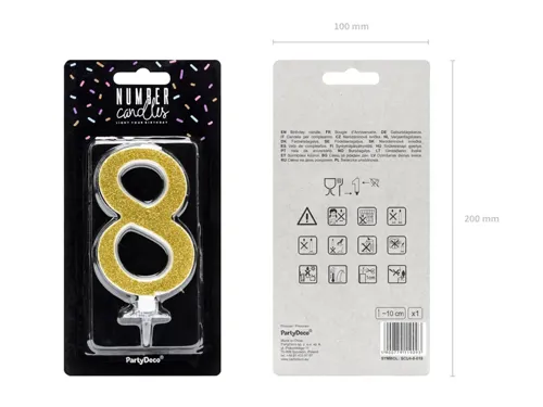 【ｷｬﾝﾄﾞﾙ】ﾅﾝﾊﾞｰ8 ｺﾞｰﾙﾄﾞ