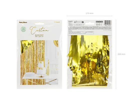 CRT3M-019＜ﾊﾟｰﾃｨ-ｶｰﾃﾝ ｺﾞｰﾙﾄﾞ＞