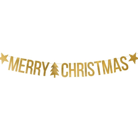 ﾊﾞﾅｰ ﾒﾘｰｸﾘｽﾏｽ ｺﾞｰﾙﾄﾞ　GRL53-019M